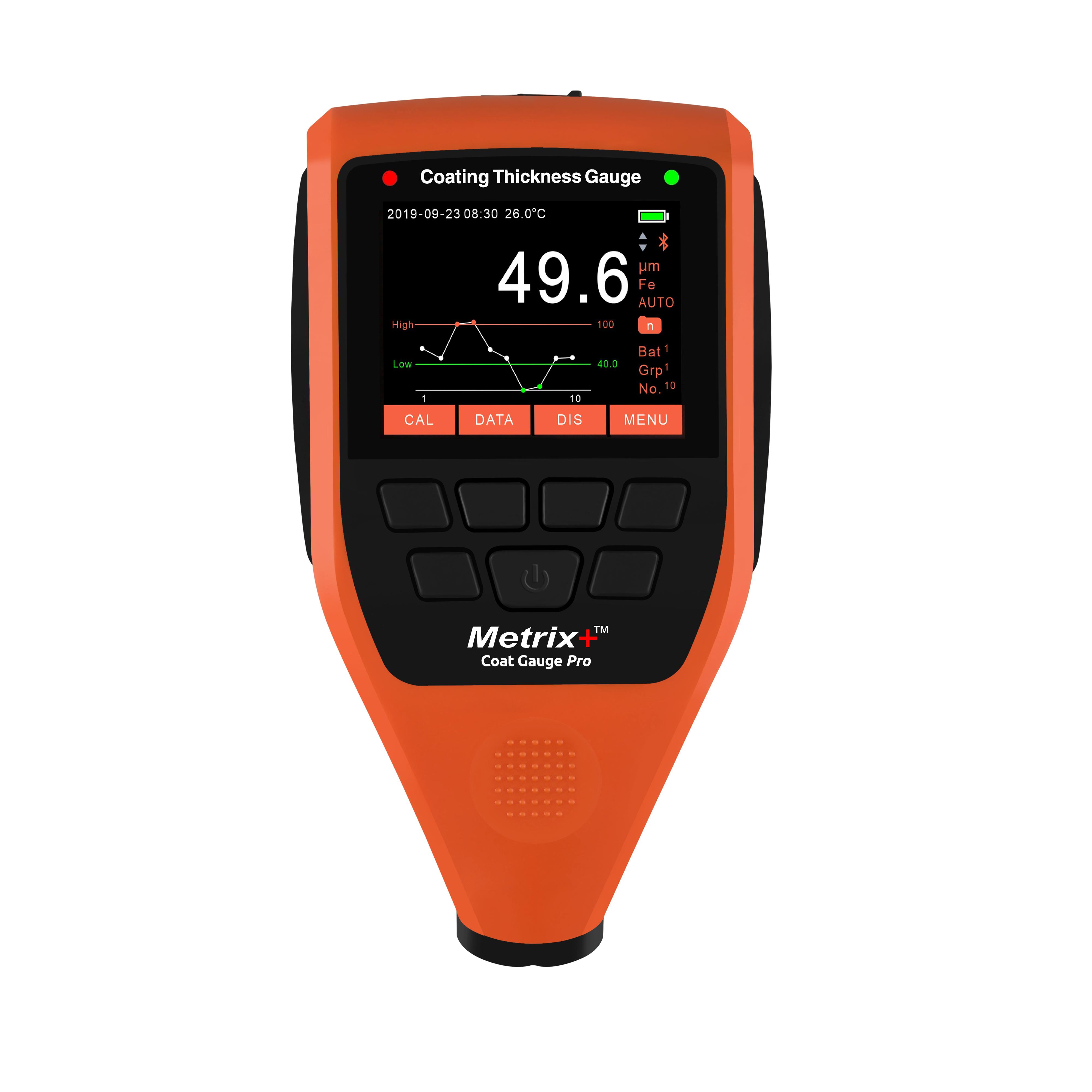 Metrix+ Integrated Probe Digital Coating Thickness Gauge 2000um Coat G ...
