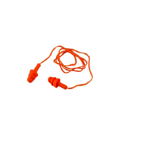 Udyogi Reusable Silicone Corded Ear Plug 33 dB EP 01 (Pack of 100)