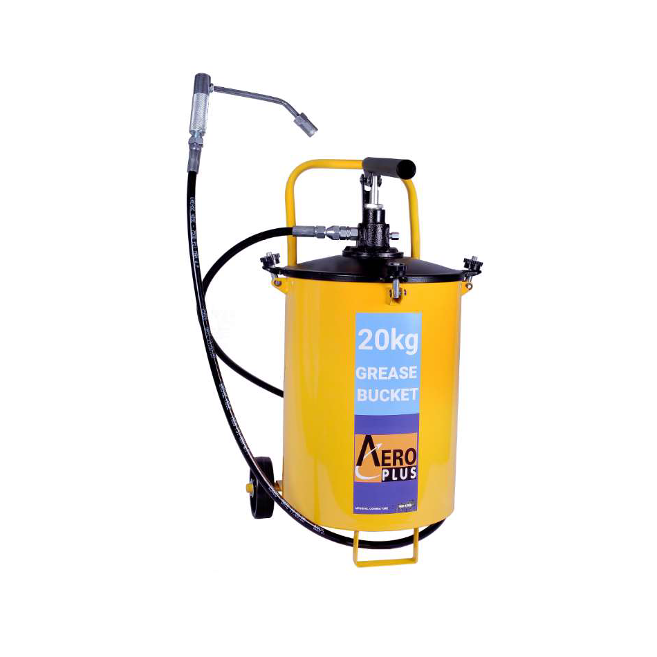 Aero Plus Hand Operated Grease Pump 20Kg Capacity with 2m Hose Pipe & Grease Gun