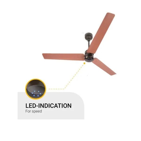 Atomberg Ceiling Fan Renesa Energy Efficient BLDC Motor with Remote 1200mm Brown and Black