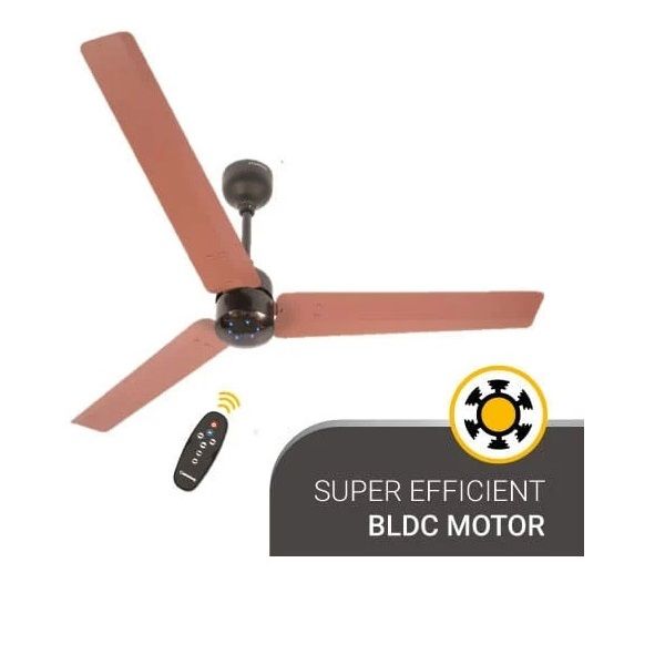 Atomberg Ceiling Fan Renesa Energy Efficient BLDC Motor with Remote 1200mm Brown and Black