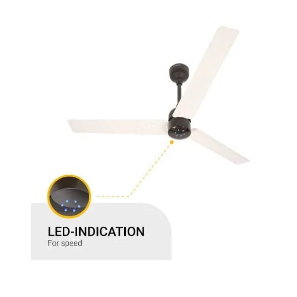 Atomberg Ceiling Fan Renesa Energy Efficient BLDC Motor with Remote 1200mm White and Black