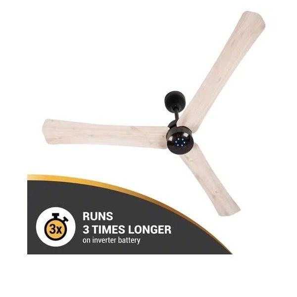Atomberg Ceiling Fan Renesa + Energy Efficient BLDC Motor with Remote 1200mm Natural Oak Wood