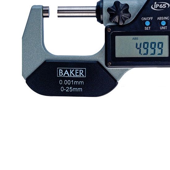 Baker Digital External Micrometer with Data Output DMM-1 0-50mm