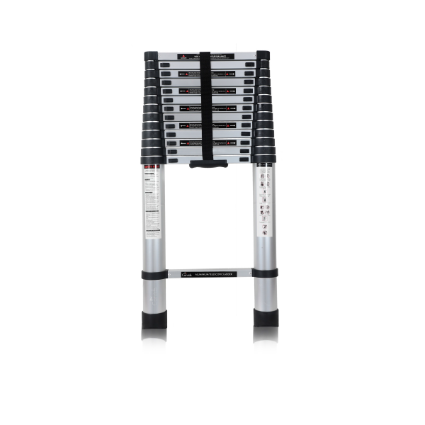 Portable Single Straight Aluminium Telescopic Ladder 14 Steps 5.5m