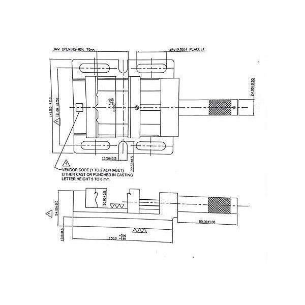 Climax 3 Way Uni-Grip Drill Press Vice 95mm CTC-DPV-VG-3/100