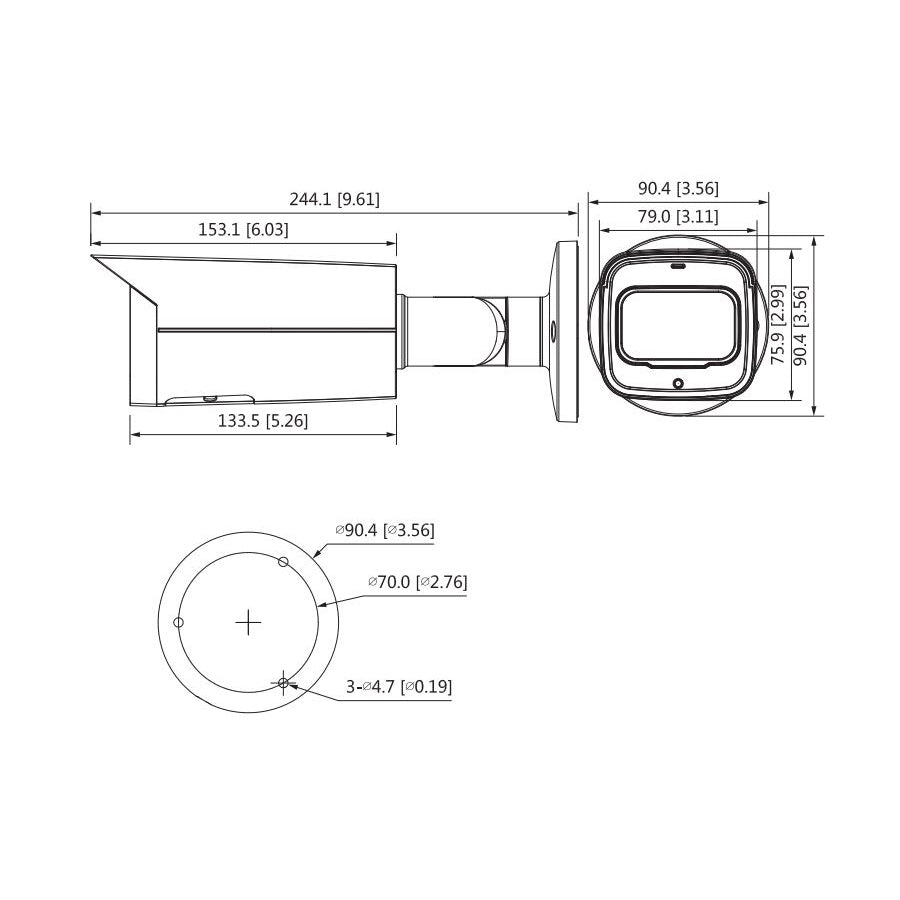 Dahua 2MP Lite IR Fixed-Focal Bullet Network Camera DH-IPC-HFW2231TP-AS-S2