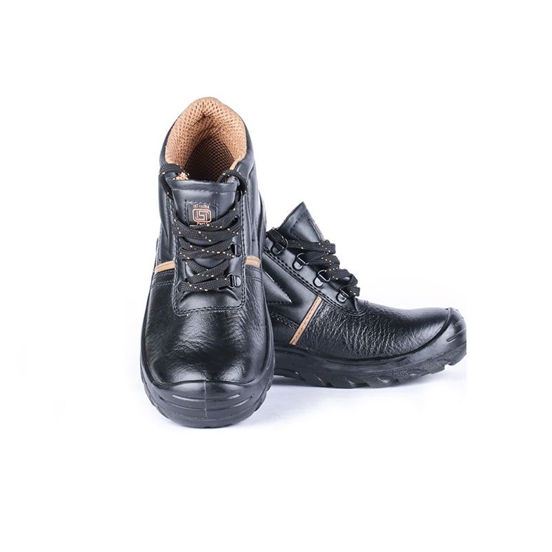 Hillson Apache Leather Steel Toe Black Safety Shoe