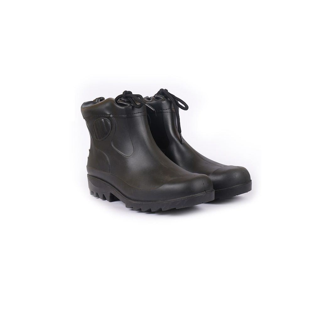 Hillson High Ankle Black Collar Boot with Steel Toe