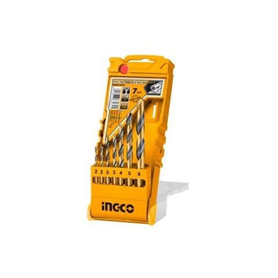 Ingco 7 Pcs Metal Drill Bit Set AKD1075 (Pack of 3)