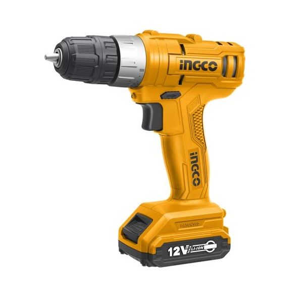 Ingco Cordless Drill 12V With Lithium-Ion 1.5Ah Torque 20NM CDLI1211