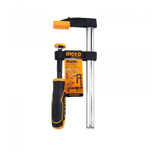 Ingco F-Clamp with Plastic Handle