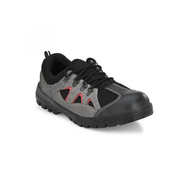 Kavacha Rhino Steel Toe Genuine Leather Safety Shoe Grey
