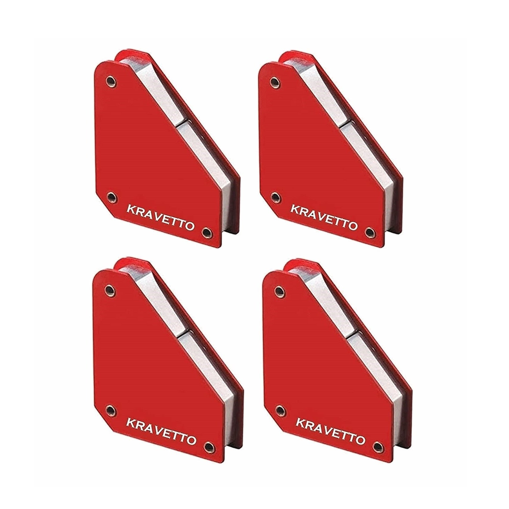 Kravetto 4 Pcs Square Magnetic Clamp with Safety Shield