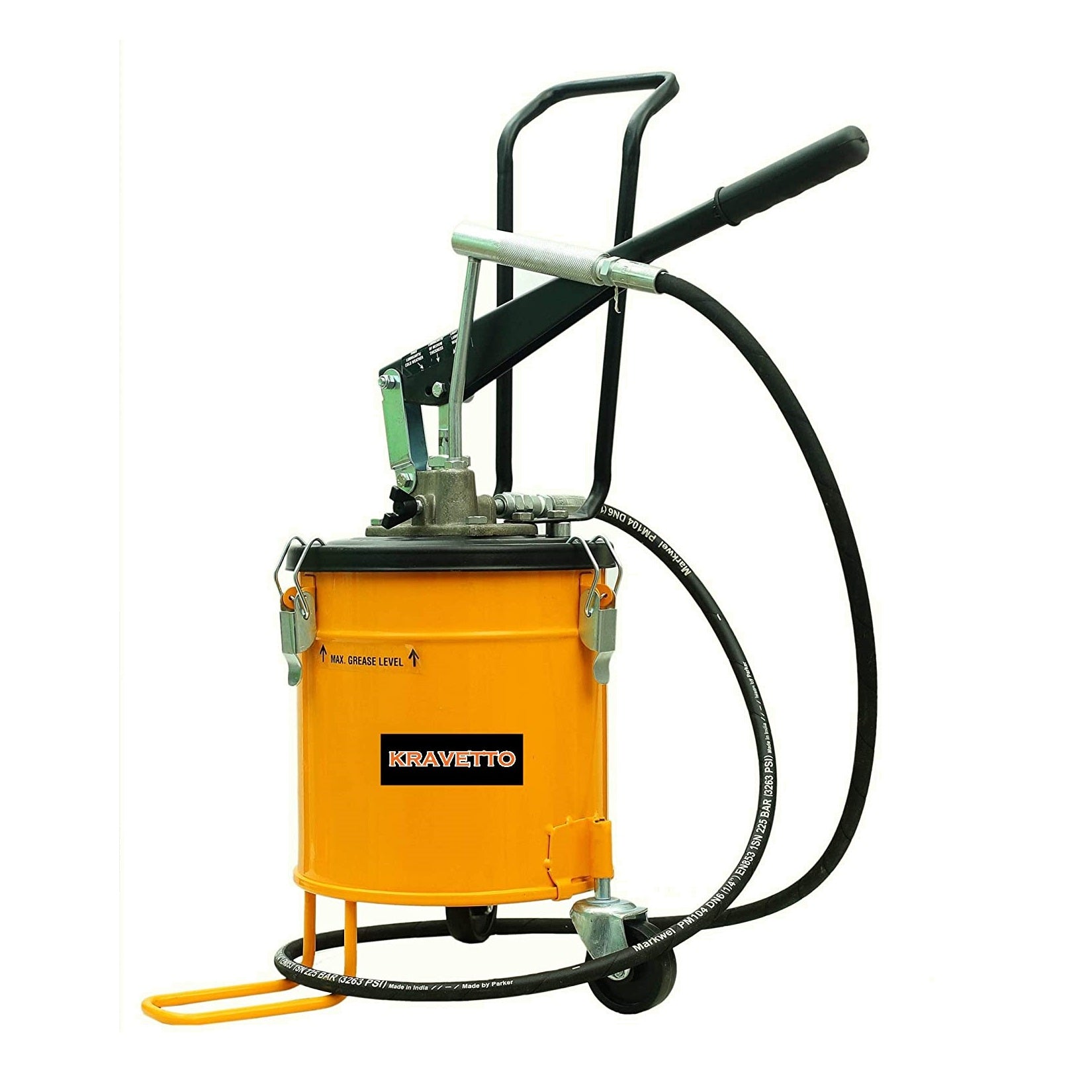 Kravetto Bucket Grease Pump with Wheels