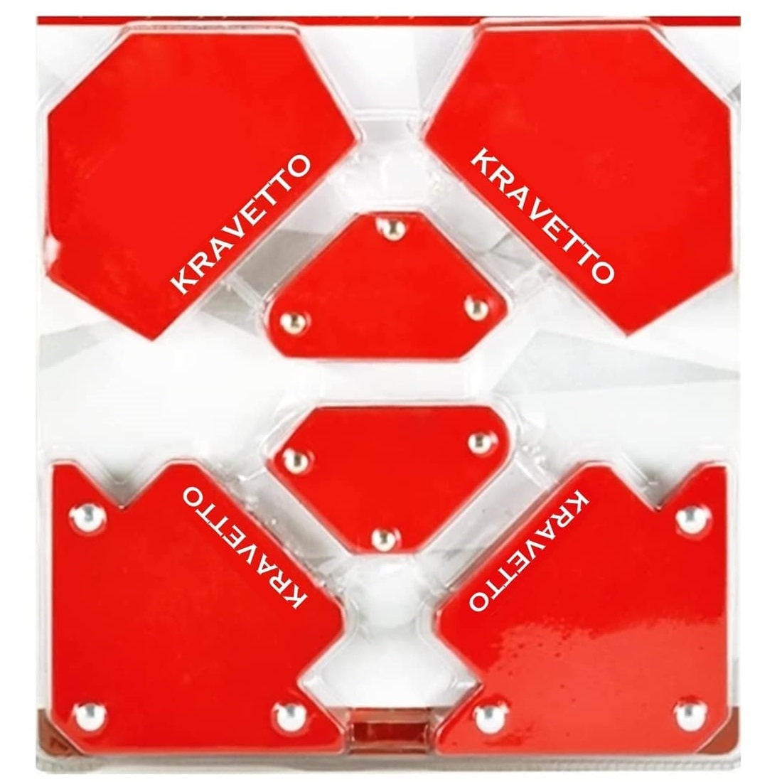 Kravetto 6 Pcs Arrow Multiangle & Mini Square Magnetic Welder Clamp DHT-3