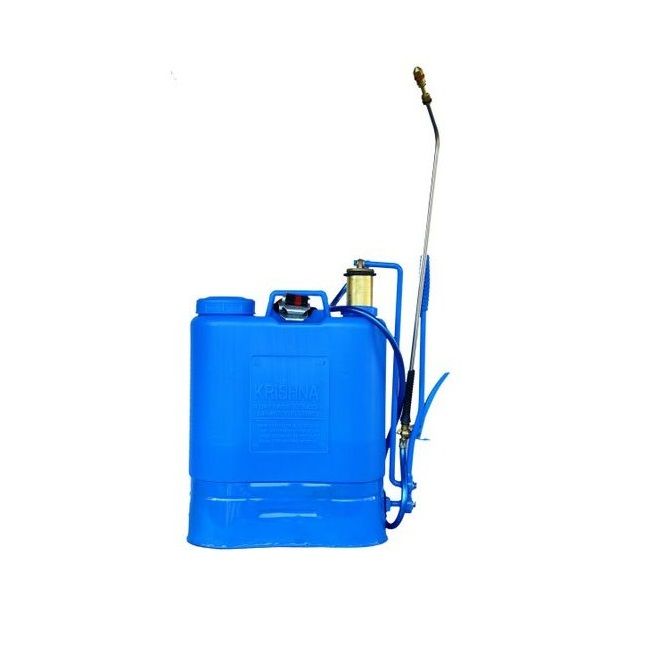 Krishna Brass Barrel Hand Operated Manual Sprayer For Agriculture And Gardening 16L MFP-MS-DB-BB