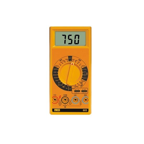Meco 3 1/2 Digit 2000 Counts Digital Multimeter With 20A AC/DC 603