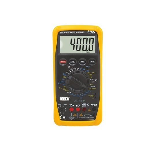 Meco 3 1/2 Digit 2000 Counts Digital Multimeter With Automatic Terminal Blocking 6255