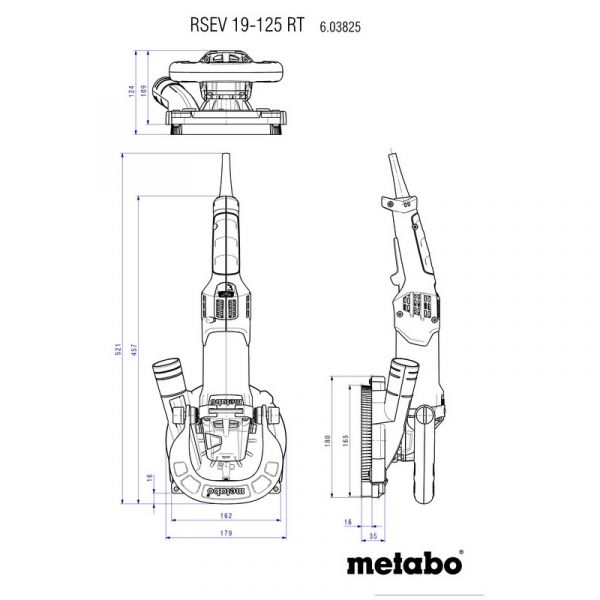 Metabo Renovation Grinder 125mm RSEV 19-125 RT