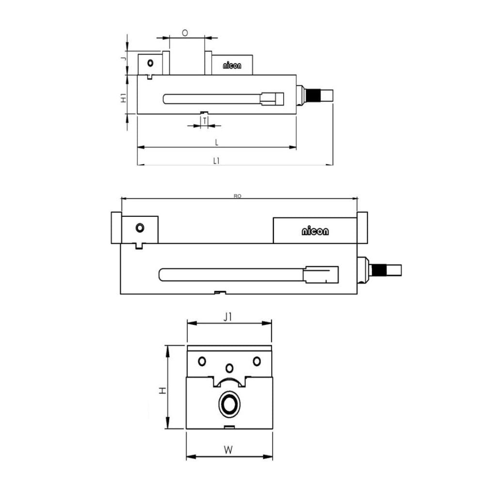 Nicon Precision Compact Lock Down Jaw Machine Vise 150mm N-131 CMV-150