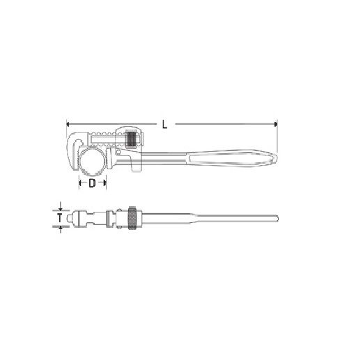 Taparia Pipe Wrench Stillson Type 26-60mm