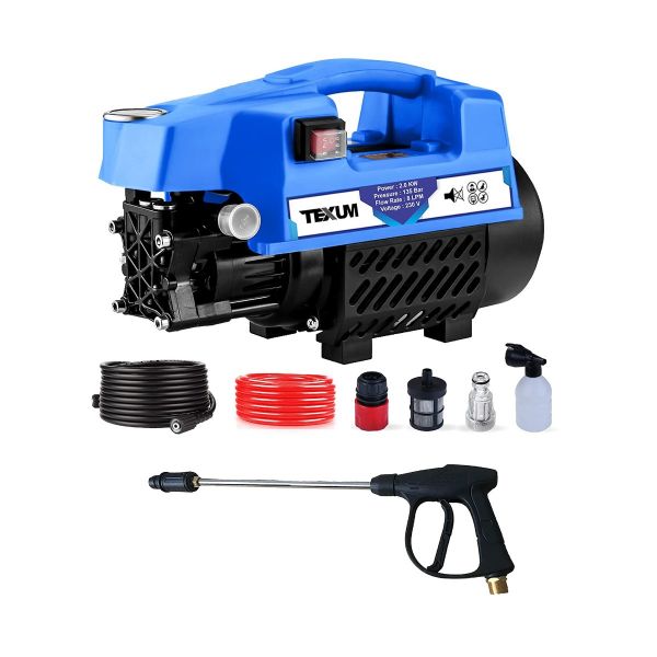 Texum High Pressure Washer 2000W 135 Bar Portable Home Car Wash Machine With Jet Sprayer / Foam Can TX-25