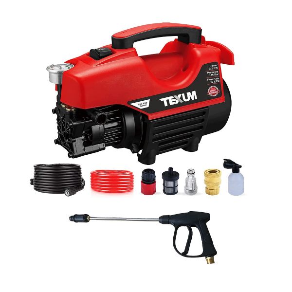 Texum High Pressure Washer 2200W 145 Bar Portable Home Car Wash Machine With Jet Sprayer / Foam Can TX-50