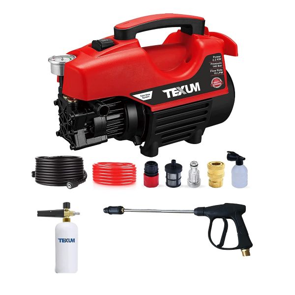 Texum High Pressure Washer 2200W 145 Bar Portable Home Car Wash Machine With Jet Sprayer / Foam Can TX-50D