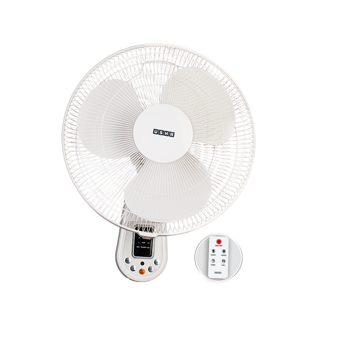 Usha 3 Blade Mist Air Icy Wall Fan with Remote 400 mm