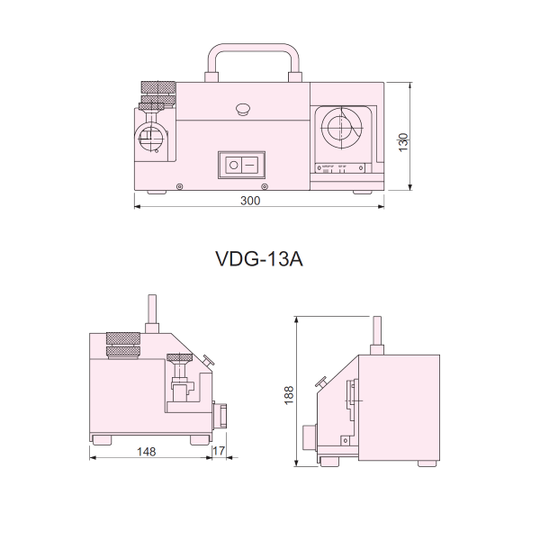 Buy Vertex Precision Drill Grinder VDG13A Online Technocart